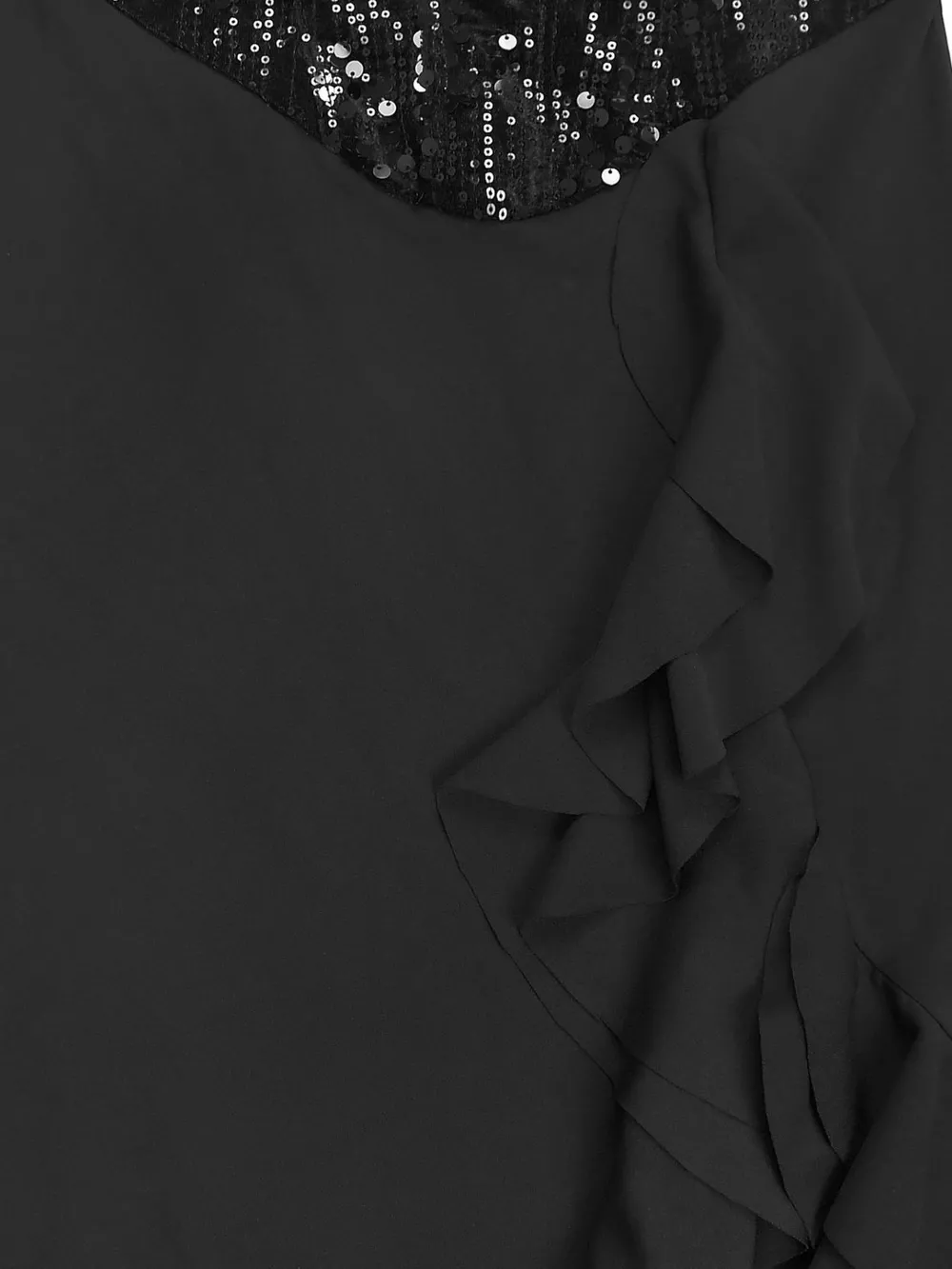 Sequin Ruffle Hem Maxi Dress, image 10