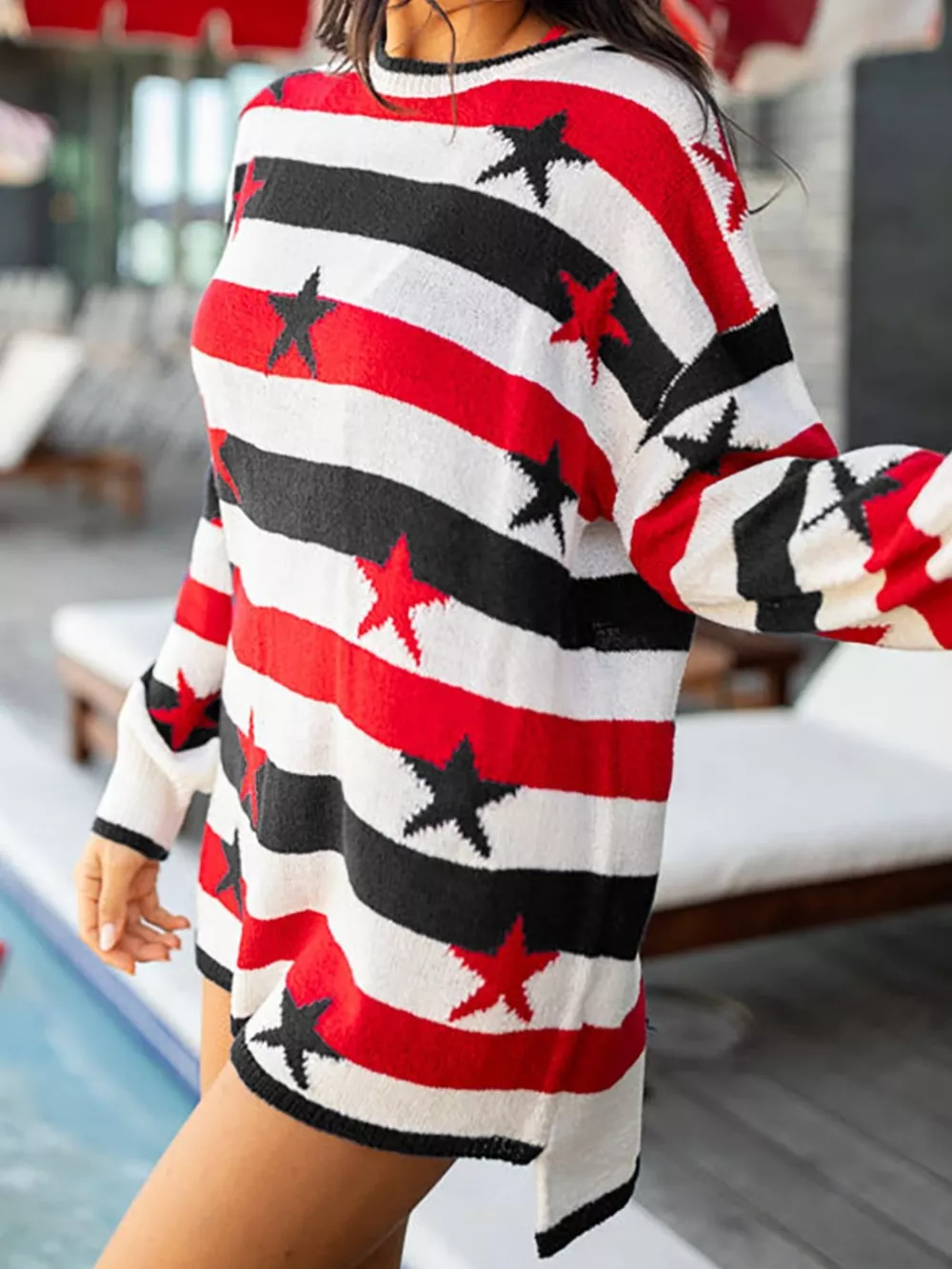 Stars and Stripes Long Sleeve Sweater, image 23