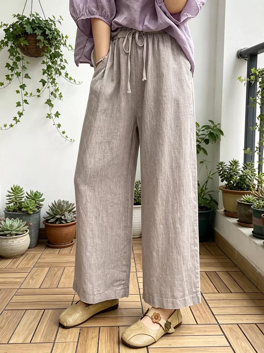 Casual Wide Leg Pants, image 3