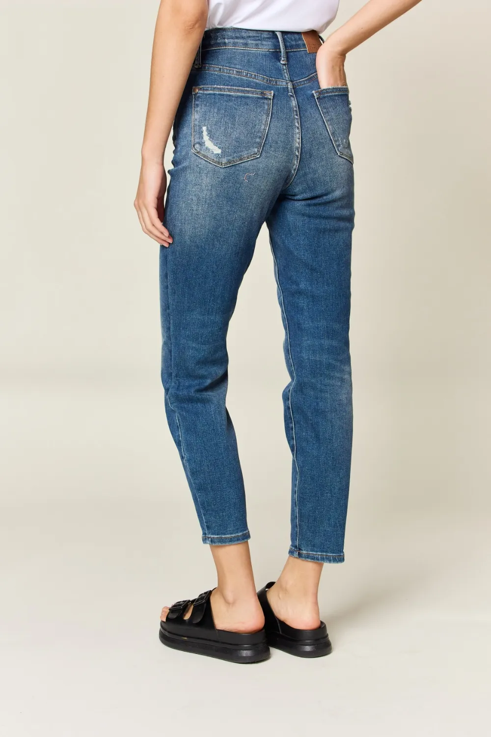 Full Size Tummy Control High Waist Slim Jeans, image 14