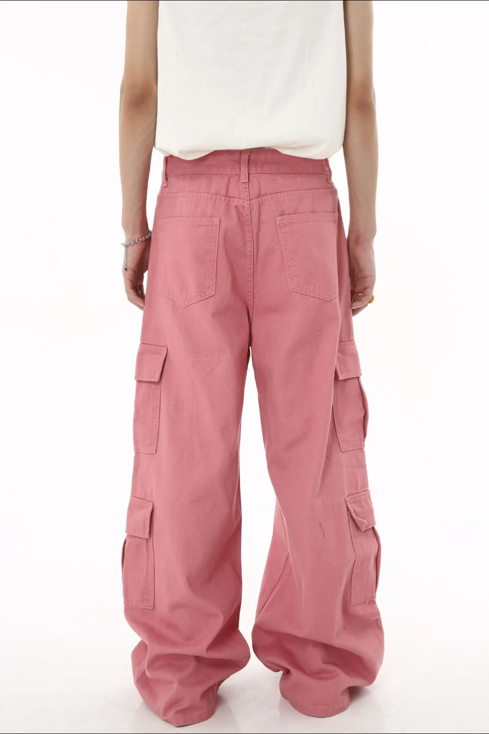 Wide Leg Cargo Jeans, image 4