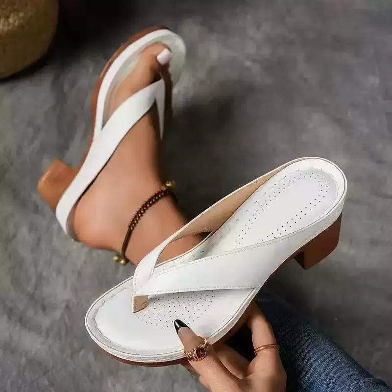 Toe Post Block Heels Sandals, image 3