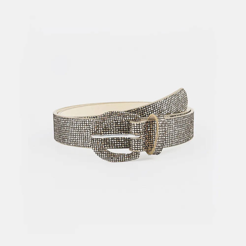 Sequin PU Leather Belt, image 2