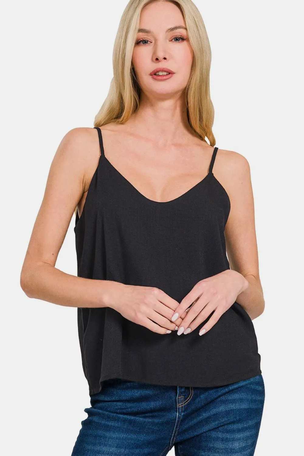 Two Layered Spaghetti Strap Cami, image 2