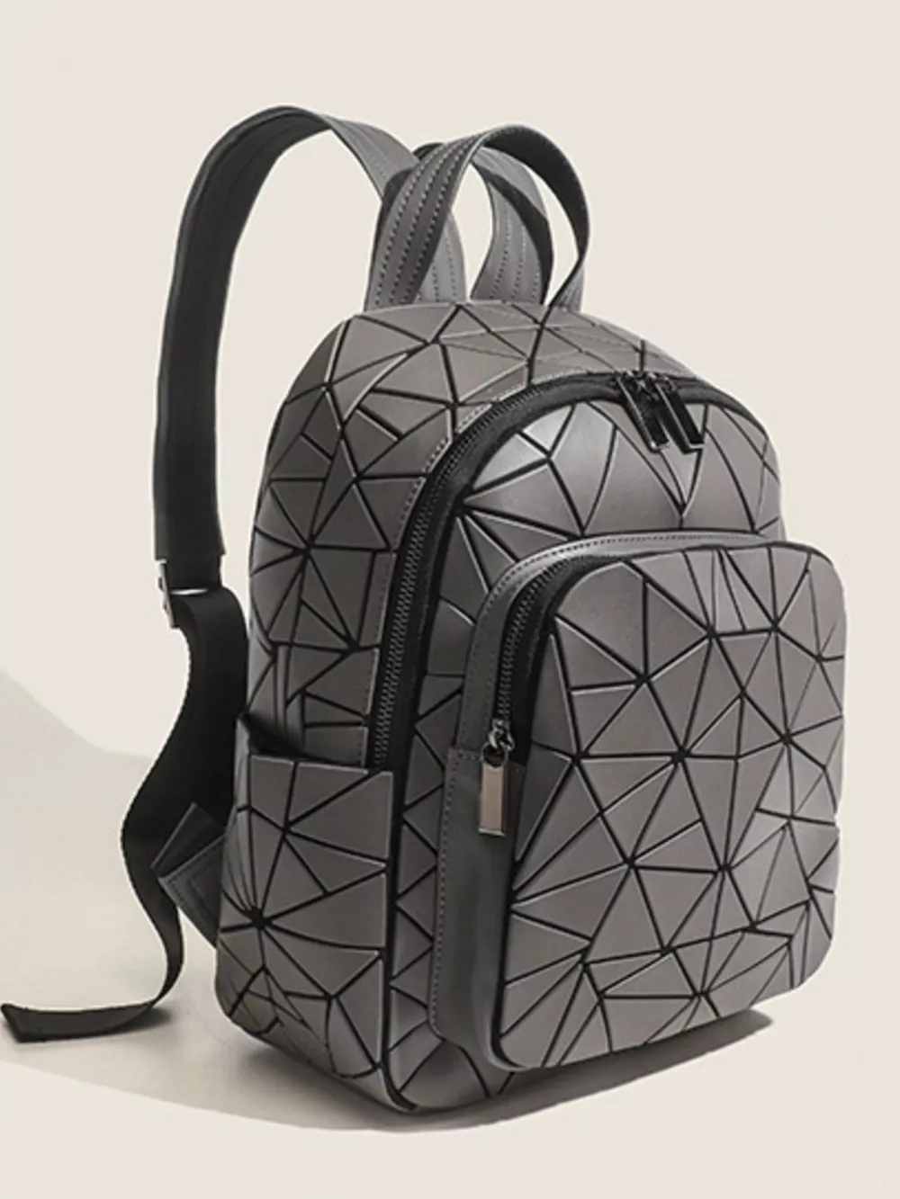 Geometric Lattice Pattern Fashion Backpack Bag, image 4