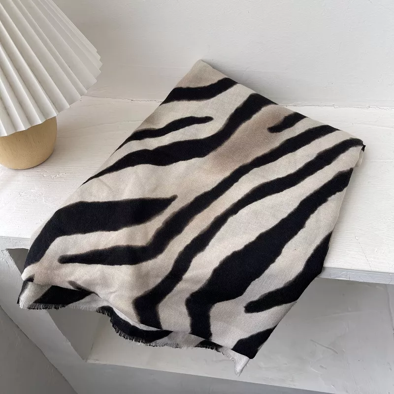 Zebra Print Lightweight Scarf, image 4