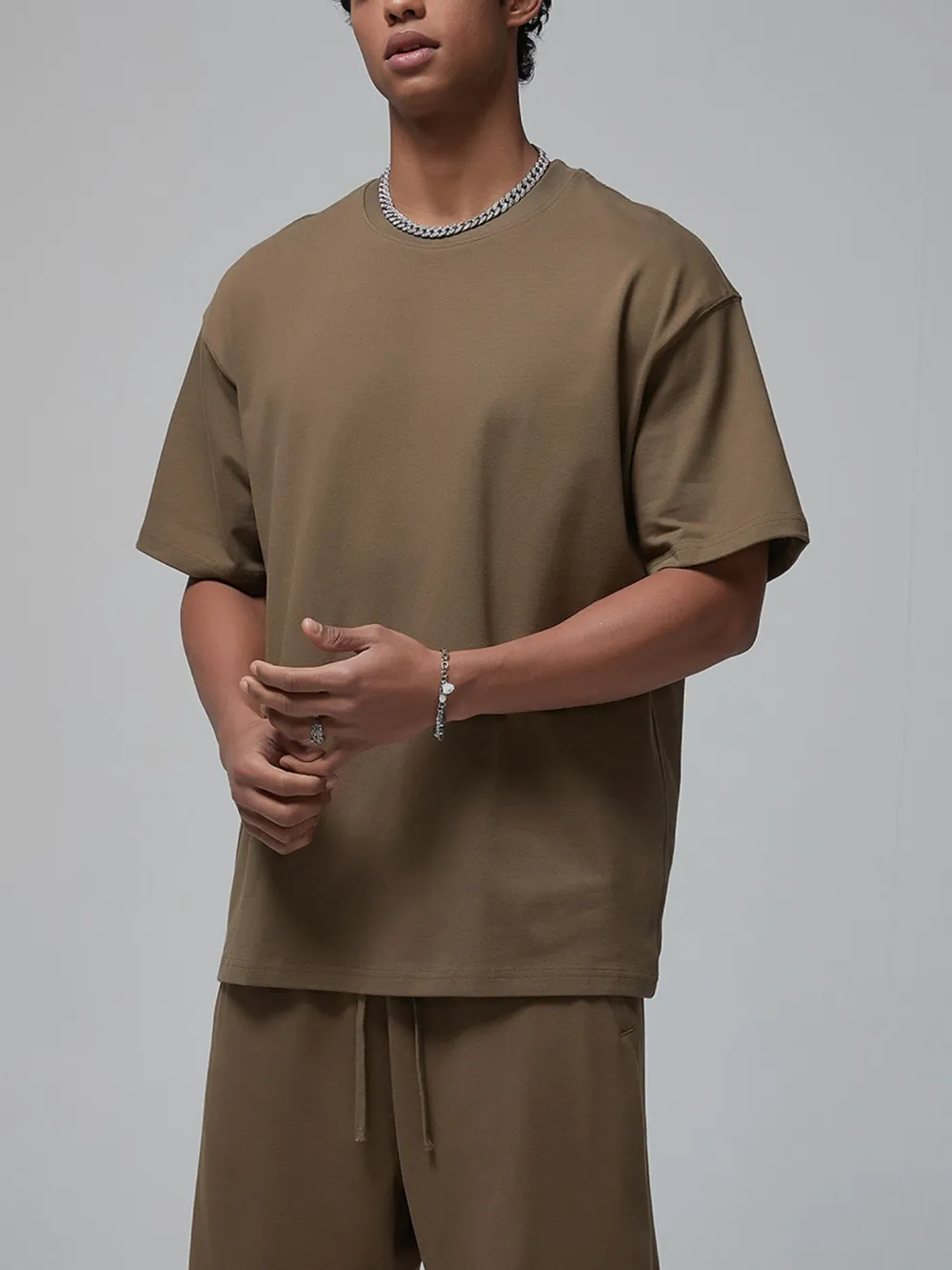 Men's Oversized Crew Neck T-Shirt, image 7