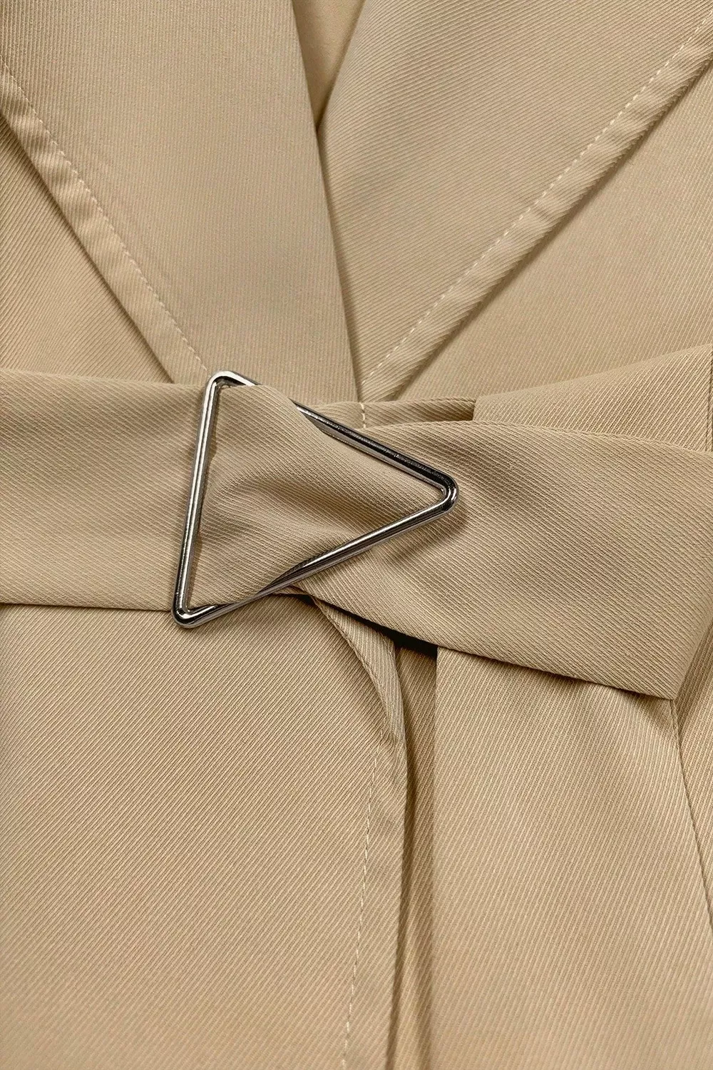 Wide Lapels Belt Trench Coat, image 4
