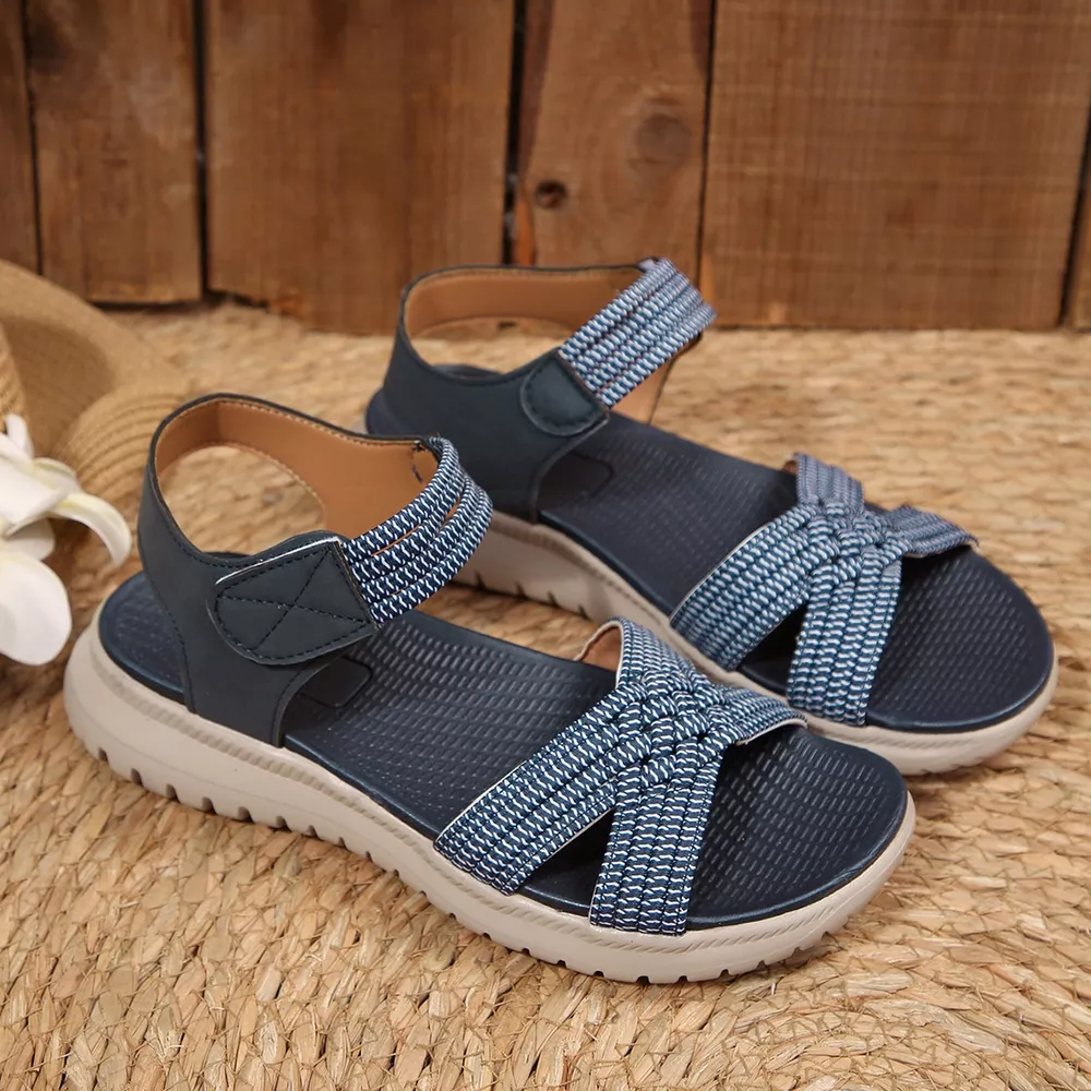 Open Toe Woven Strap Sandals, image 15