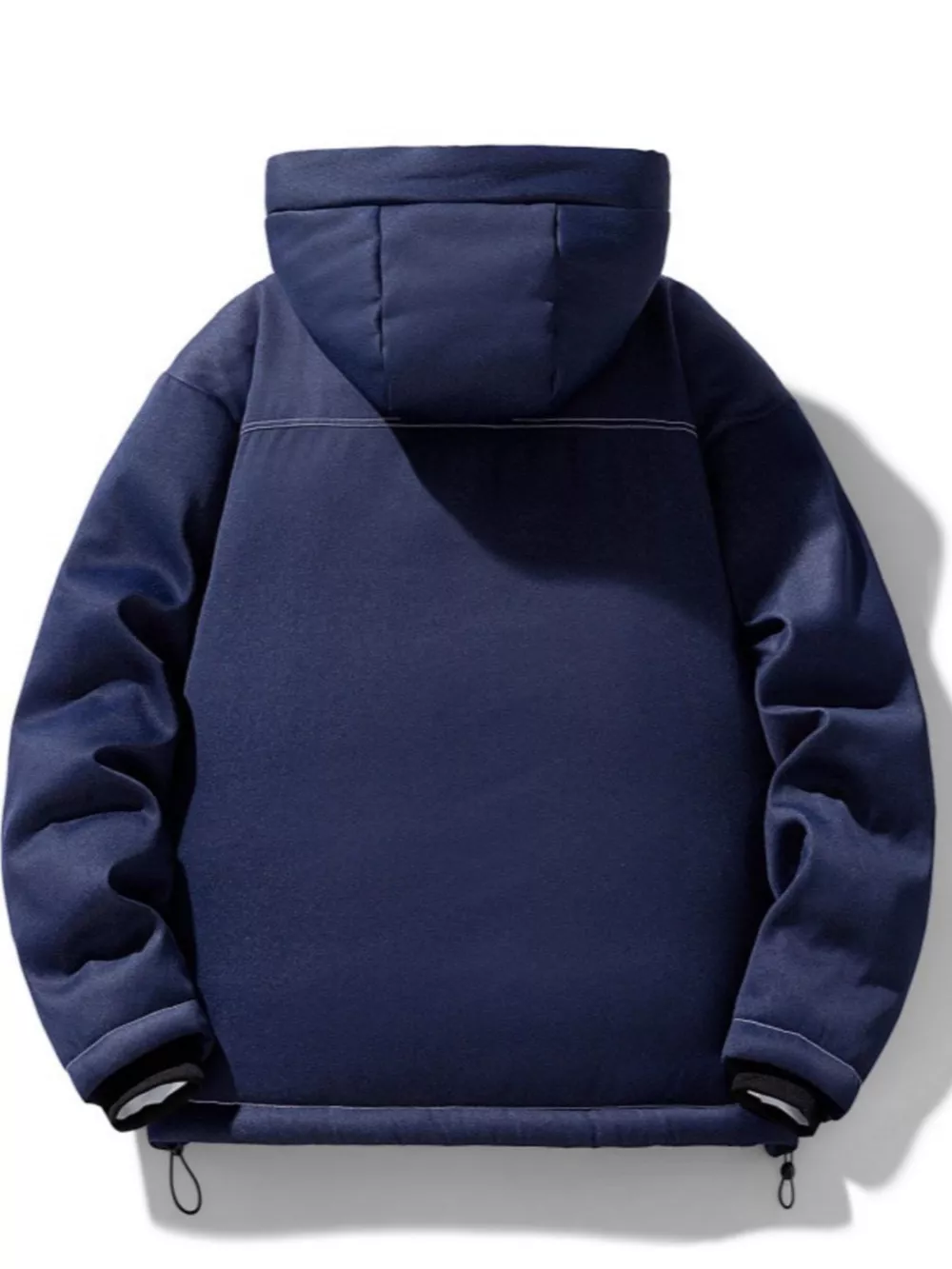 Men's Plus Size Warm Padded Hooded Puffer Jacket, image 4