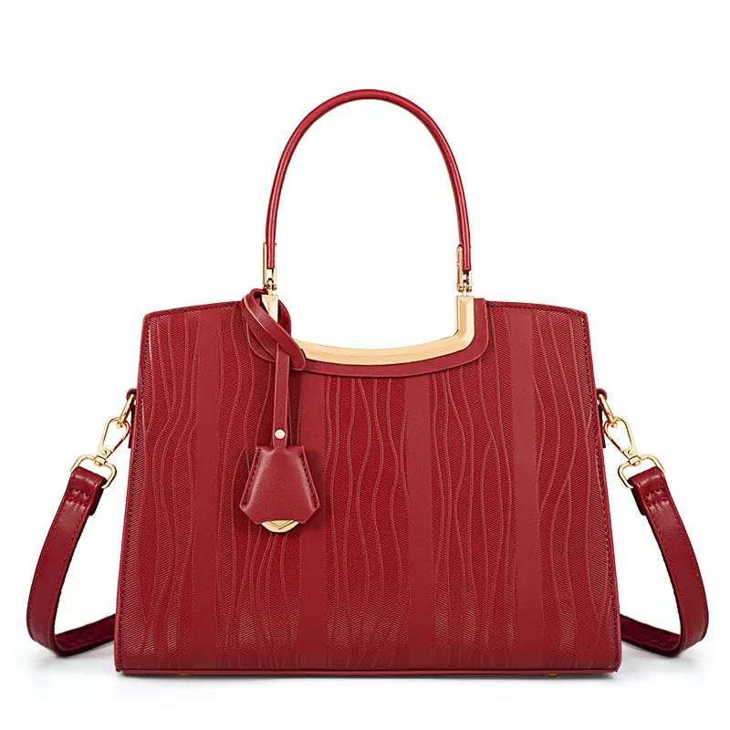 Leather Top Handle Handbag, image 4