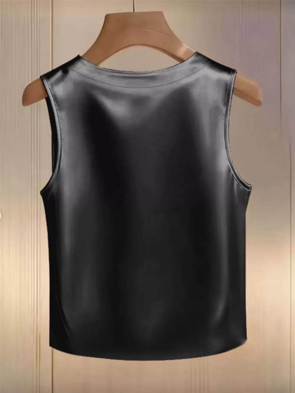 Pearl Embellished Satin Tank Top, image 12