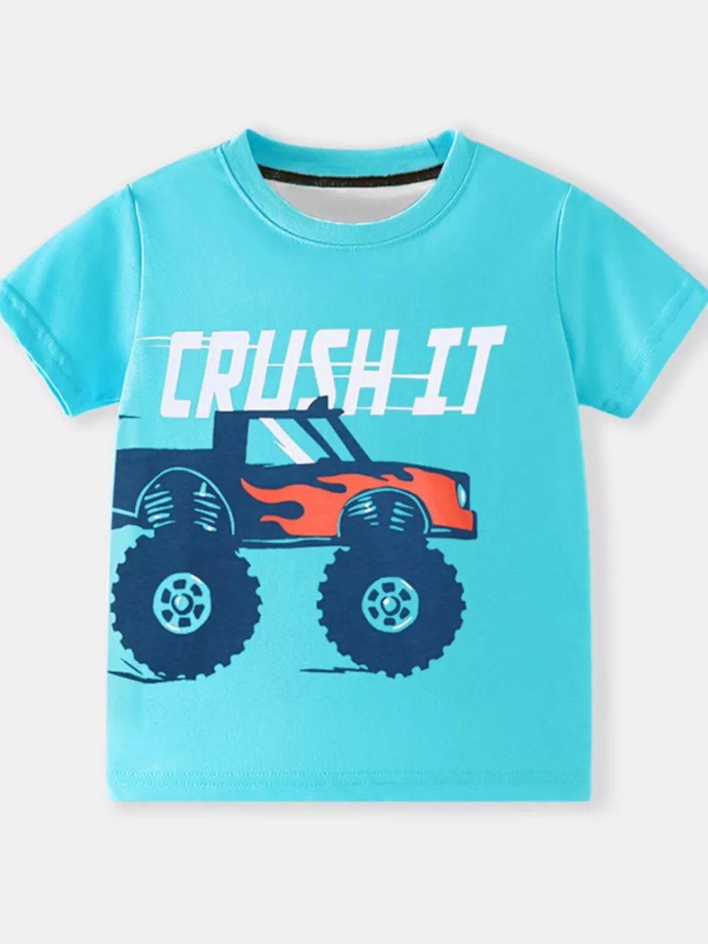Children's Monster Truck Graphic Short Sleeve T-Shirt, image 2