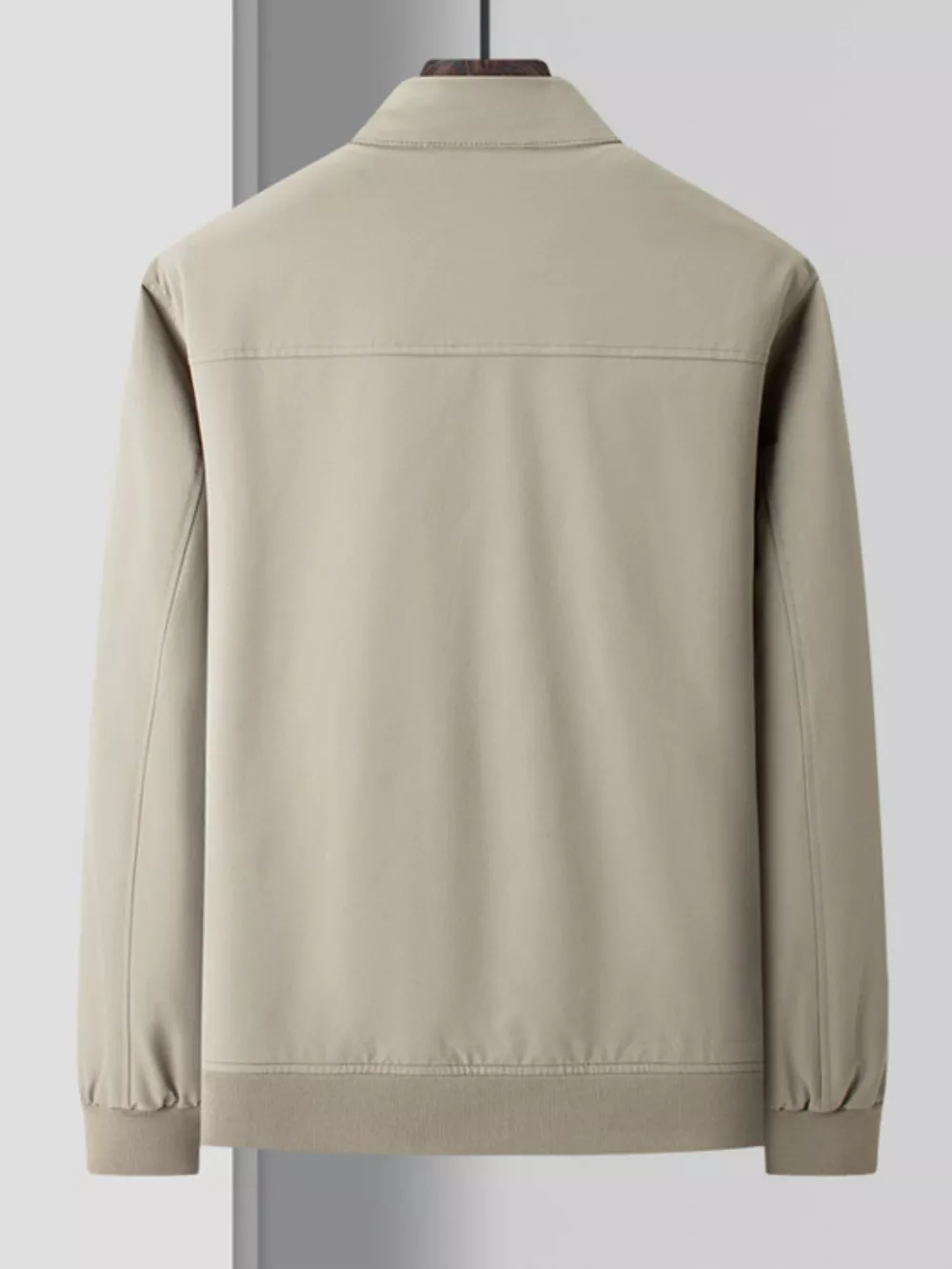 Men's Plus Size Zip Up Long Sleeve Jacket, image 6