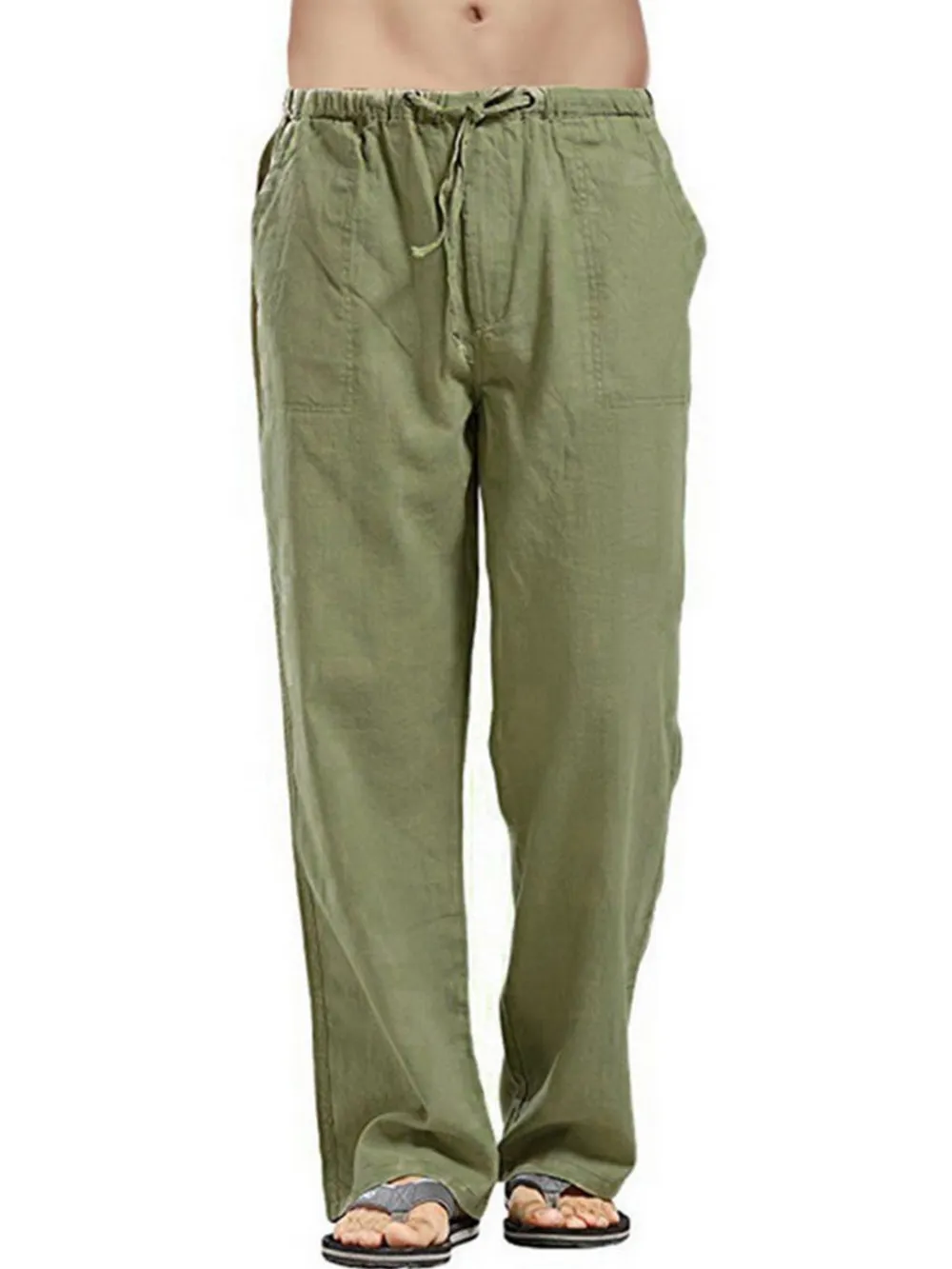 Men's Full Size Drawsting Straight Leg Pants Plus Size, image 11