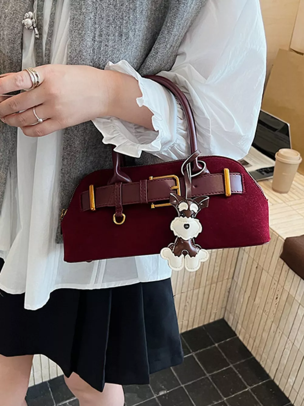 Buckle Decor Crossbody Bag, image 6