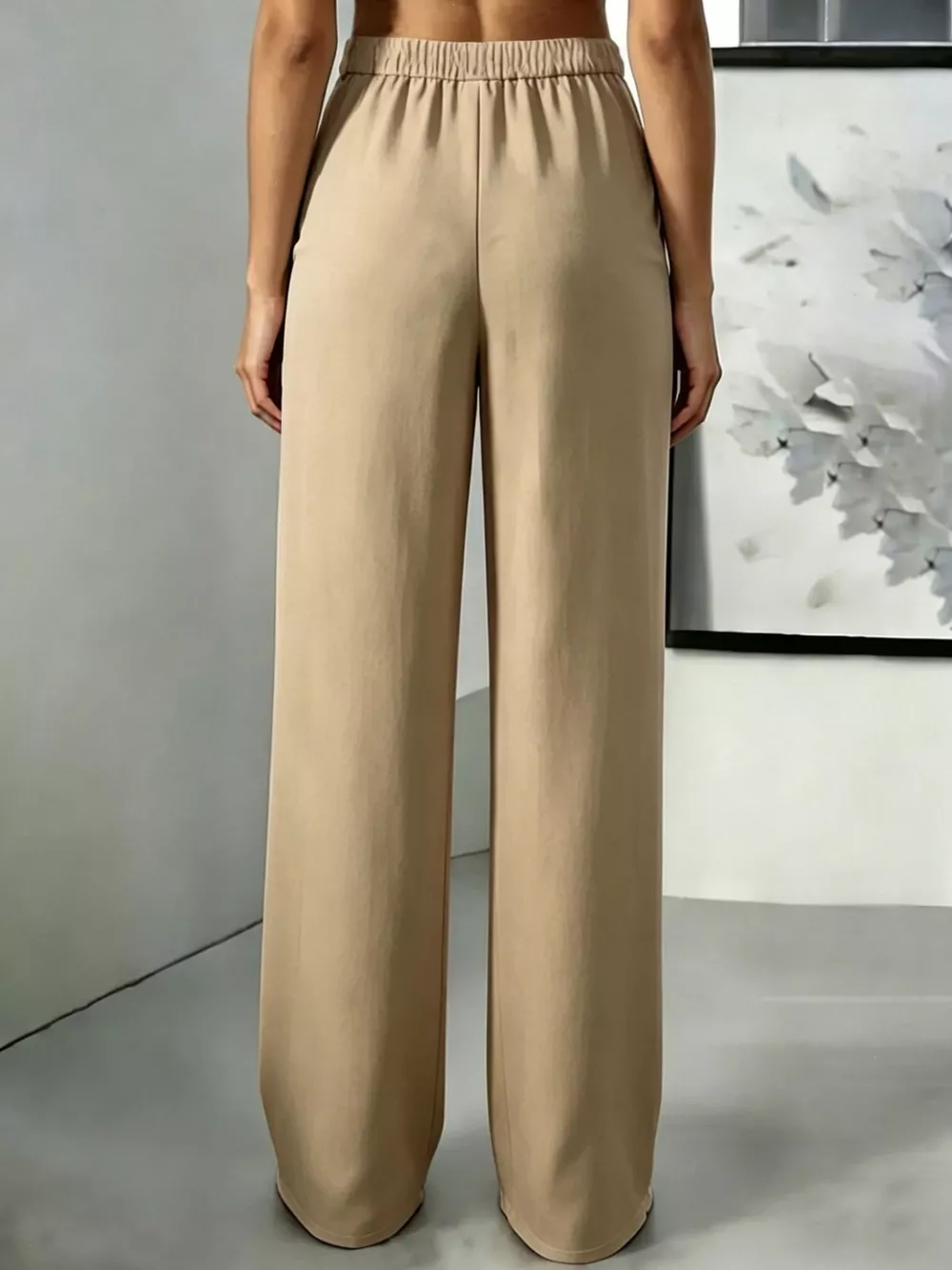 High-Waisted Pleated Wide-Leg Pants, image 24