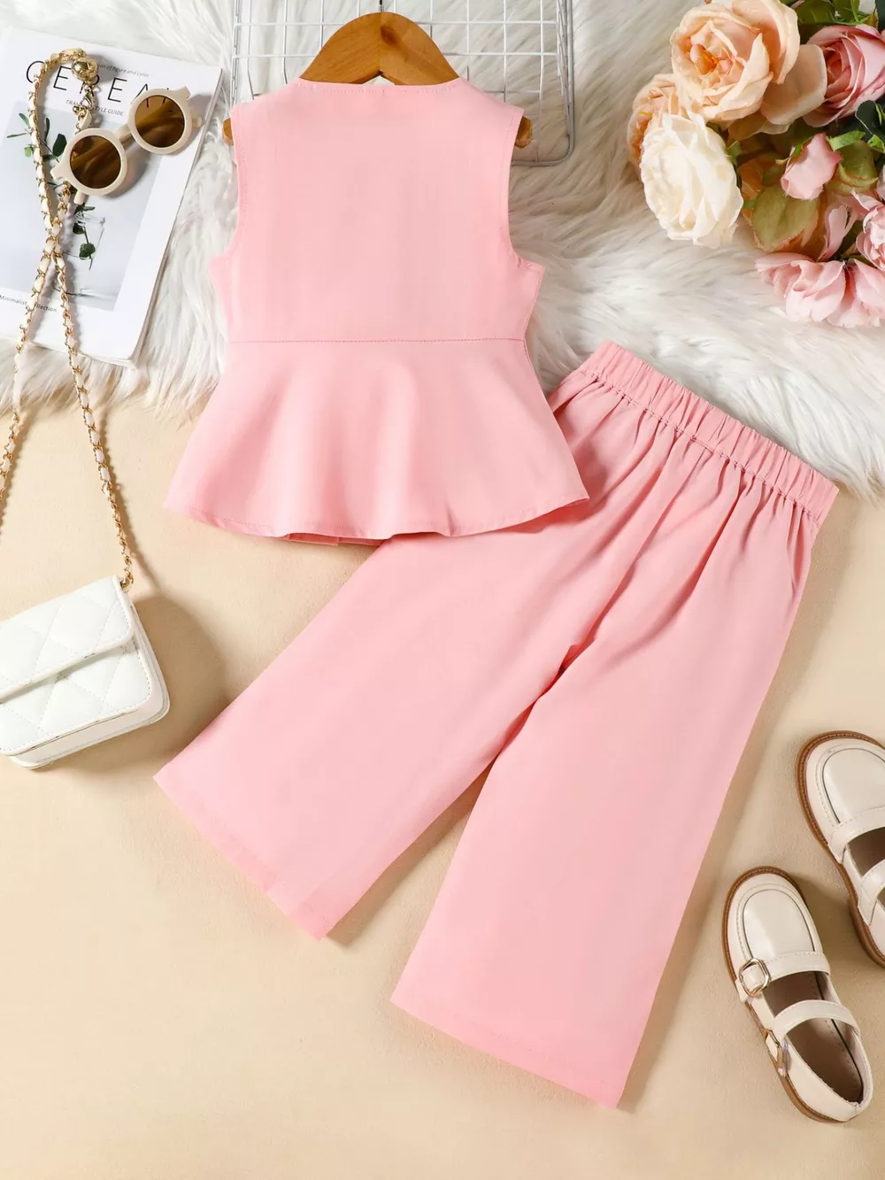 Children's Sleeveless Top and Wide Leg Pants Set, image 14