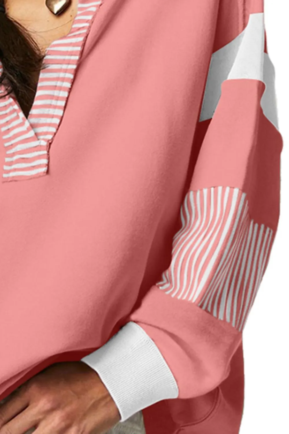 Collared Neck Long Sleeve Sweatshirt, image 11