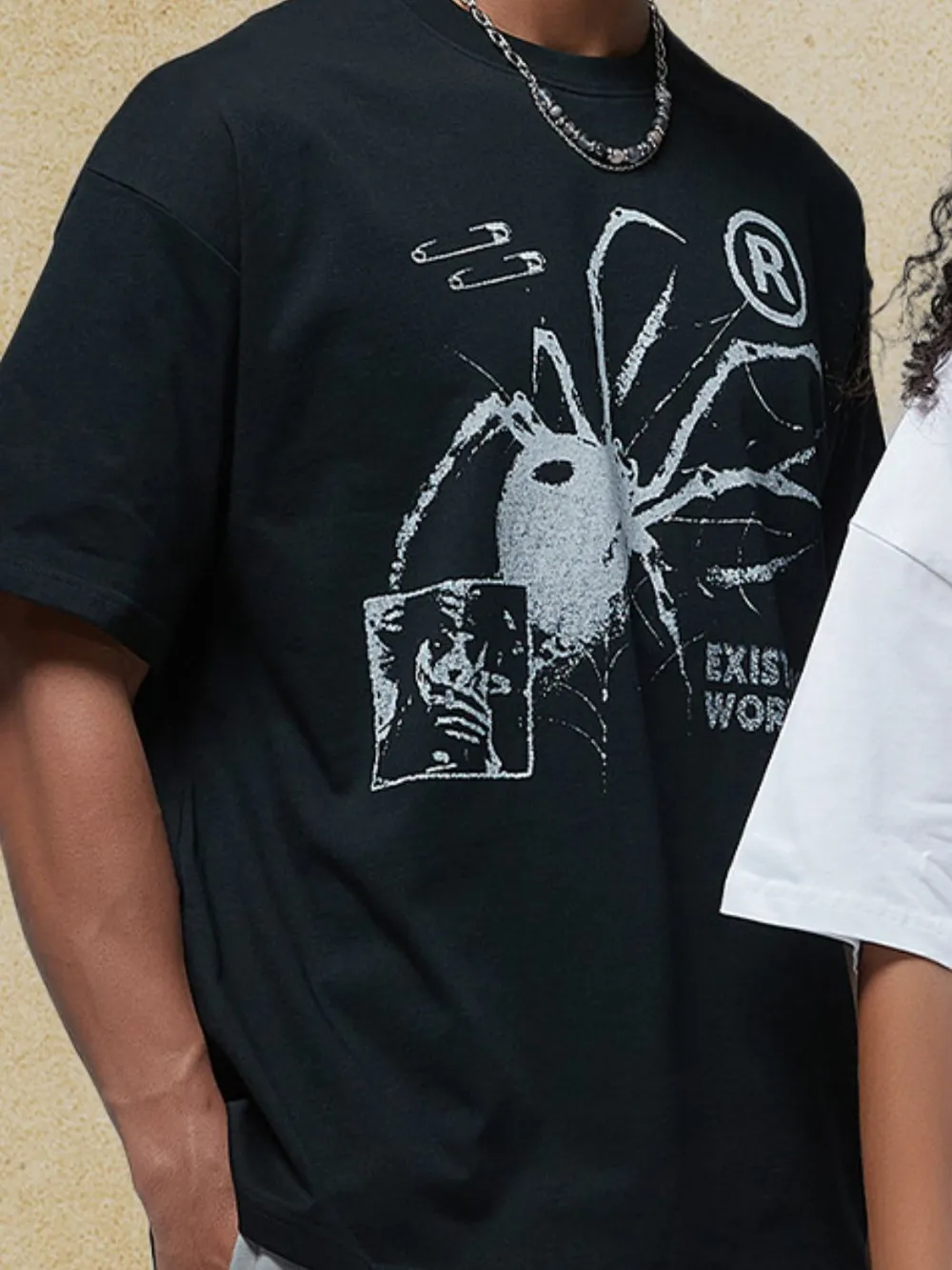 Men's Graphic Round Neck Half Sleeve T-Shirt, image 3