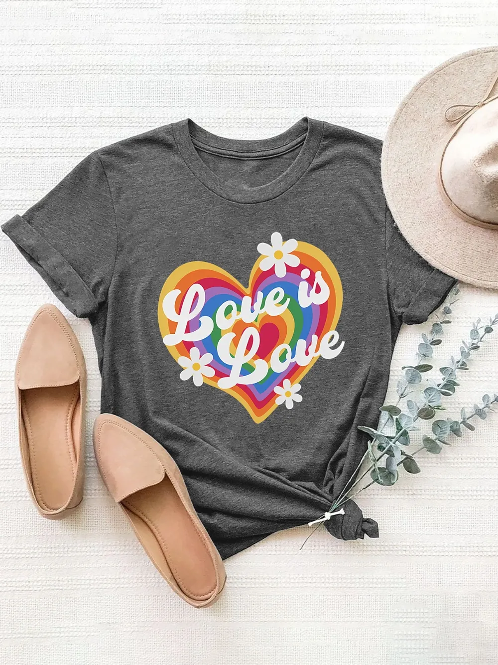 Graphic Round Neck Short Sleeve T-Shirt, image 7