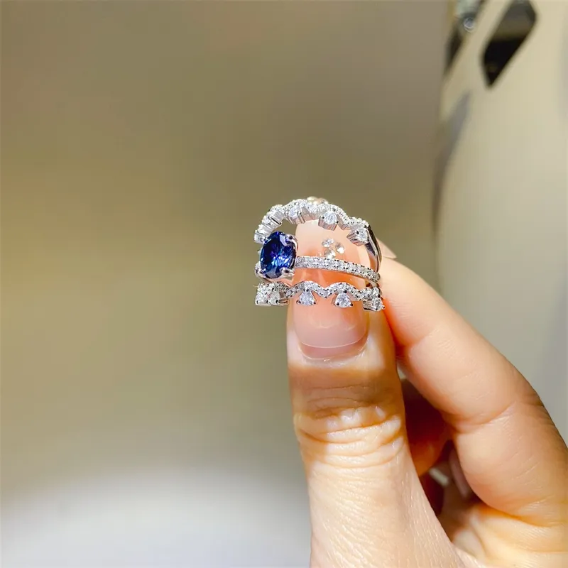 1 Carat Moissanite 925 Sterling Silver Ring, image 4