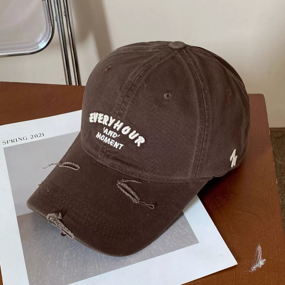 Distressed Embroidered Baseball Cap, image 8