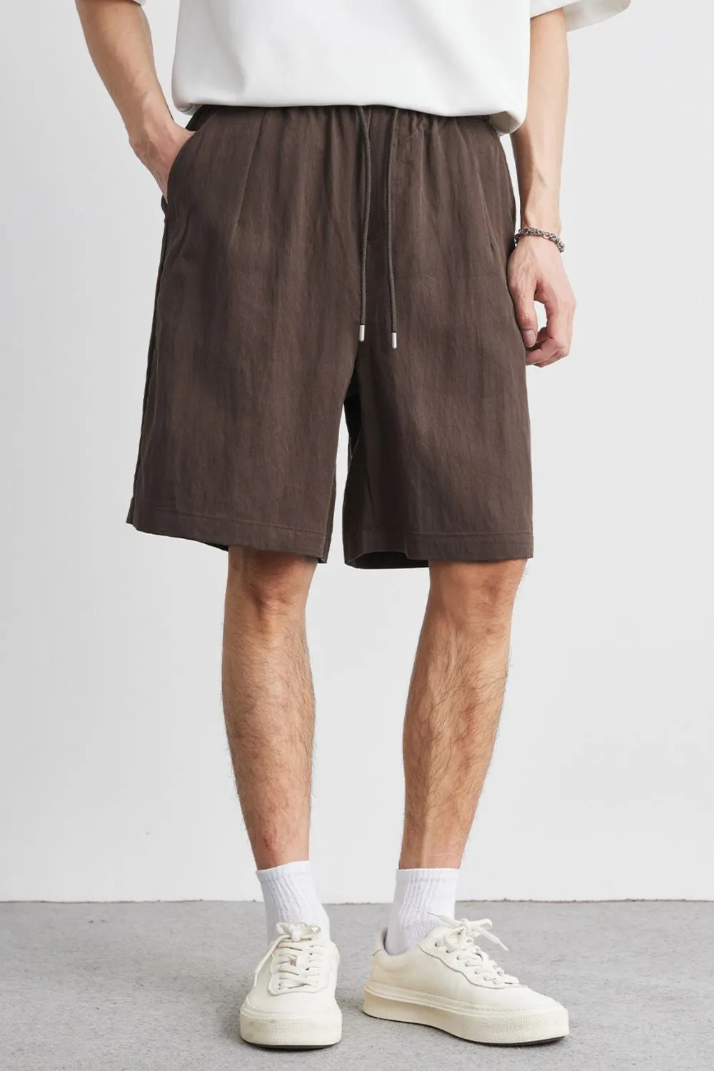 Men's Full Size Relaxed Drawstring Shorts Plus Size, image 3
