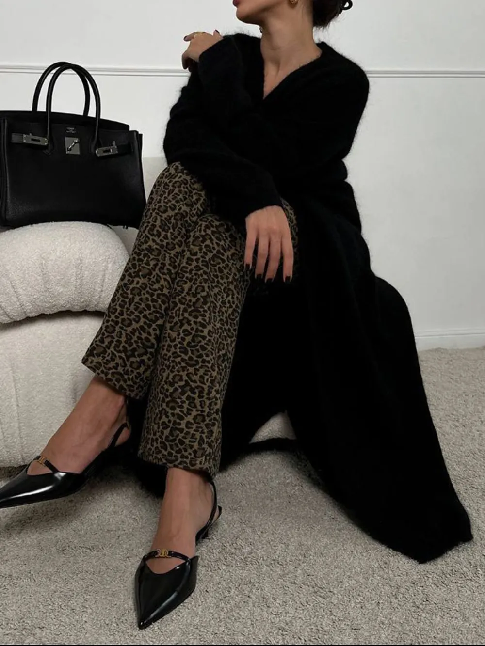 Fuzzy Open Front Solid Color Cardigan, image 21