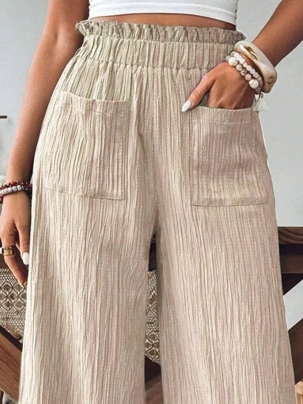 High-Waisted Wide Leg Pants, image 8