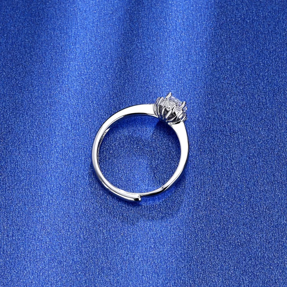 1 Carat Moissanite 925 Sterling Silver Ring, image 4