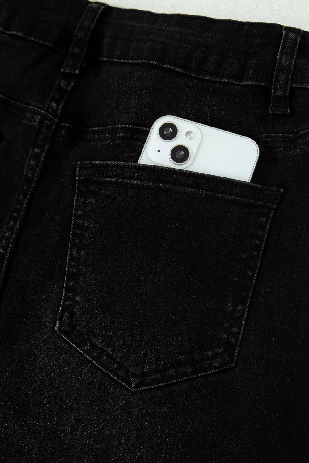 Frayed Cropped Straight Jeans, image 6