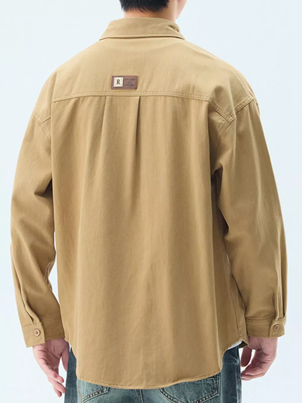 Men's Plus Size Button Up Casual Shirt with Chest Pockets, image 4