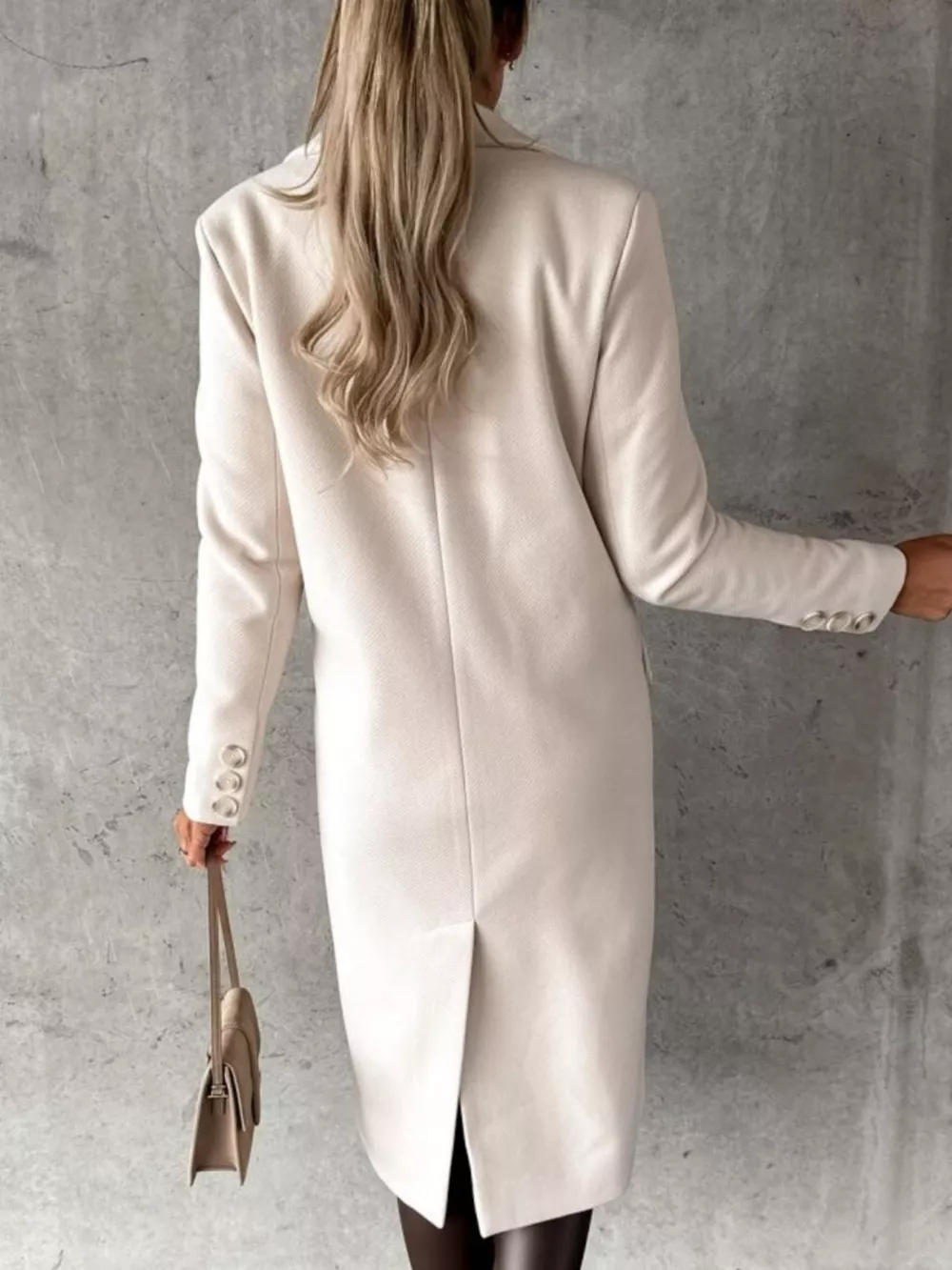 Double-Breasted Longline Coat, image 6