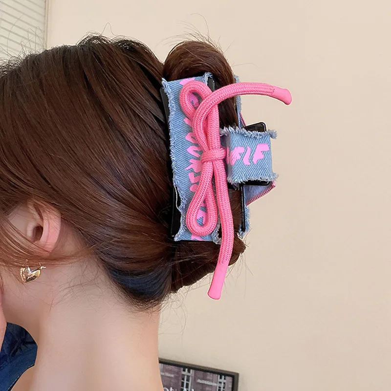 Acrylic Braided Rope Hair Claw Clip, image 9