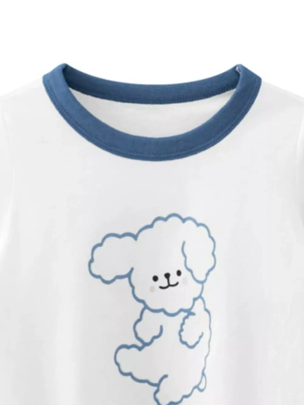 Children's Dog Graphic T-Shirt with Contrast Trim, image 2
