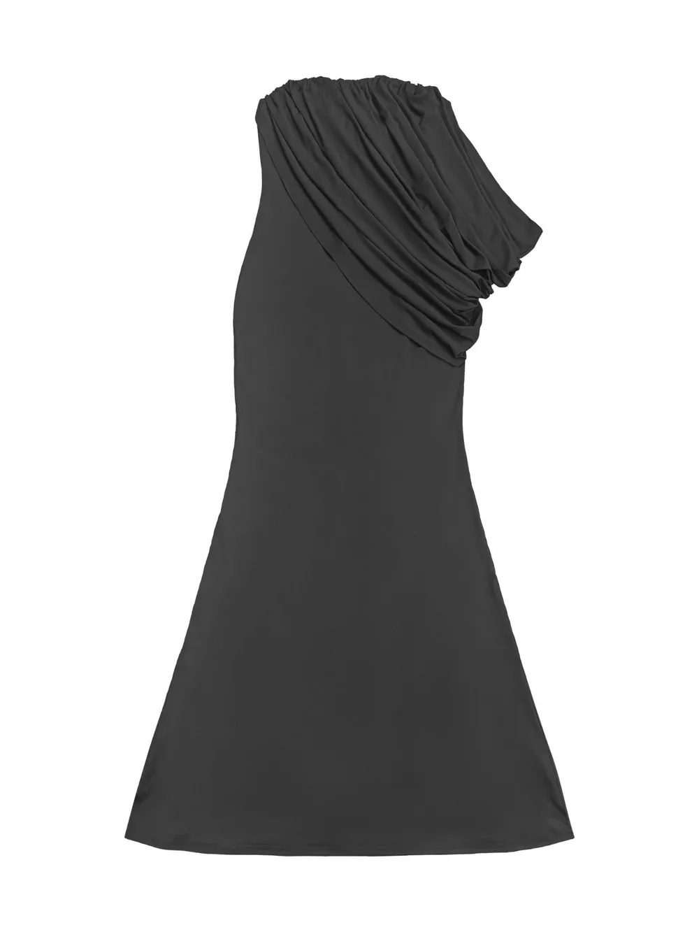 Strapless Draped Maxi Dress, image 12