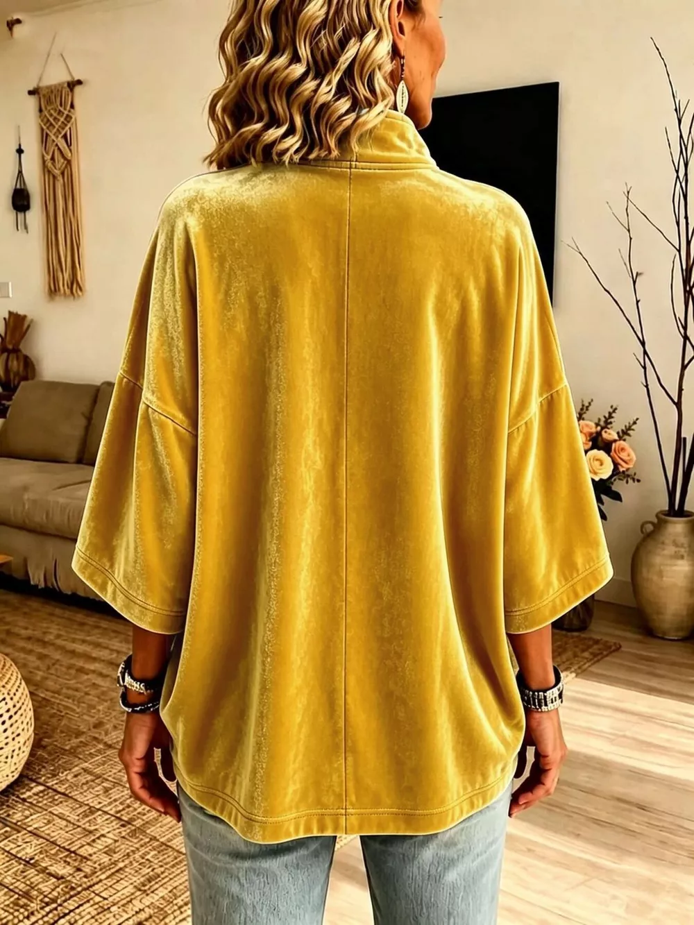 Full Size Velvet Quarter-Zip Sweatshirt Plus Size, image 21
