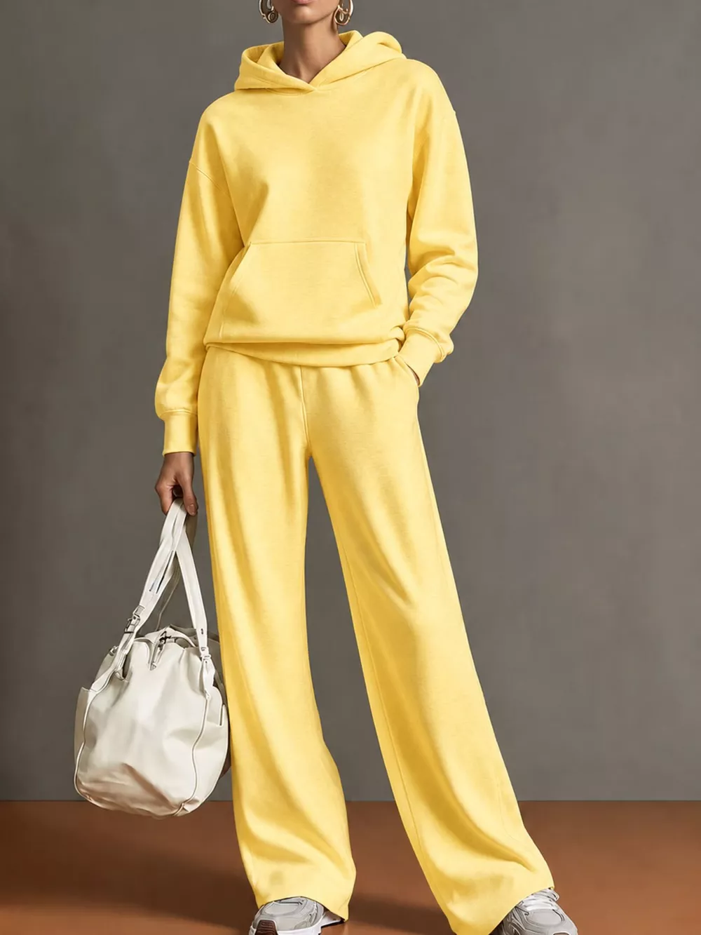 Kangaroo Pocket Hoodie and Pants Set, image 20