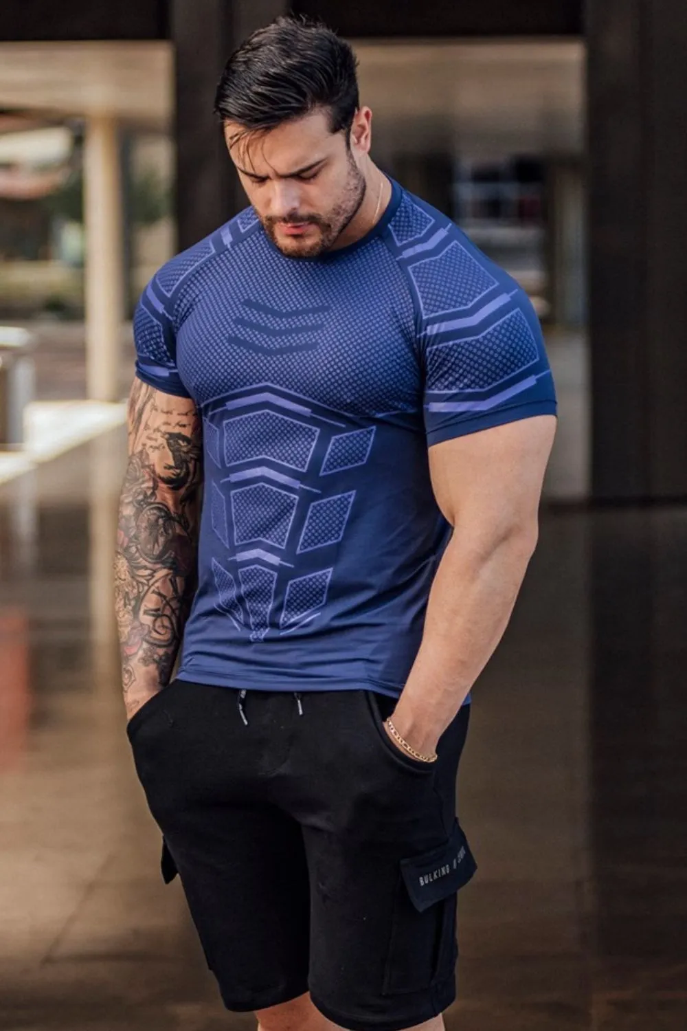 Men's Plus Size Round Neck Short Sleeve T-Shirt, image 5