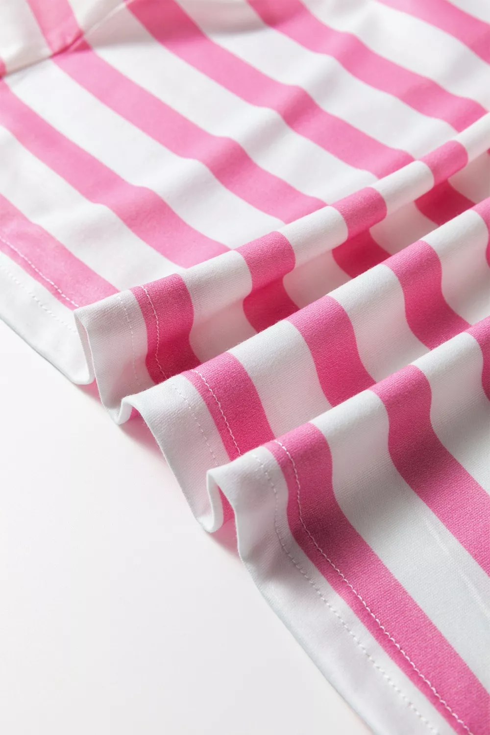 Stripe V Neck Patched Pocket Casual T Shirt, image 11