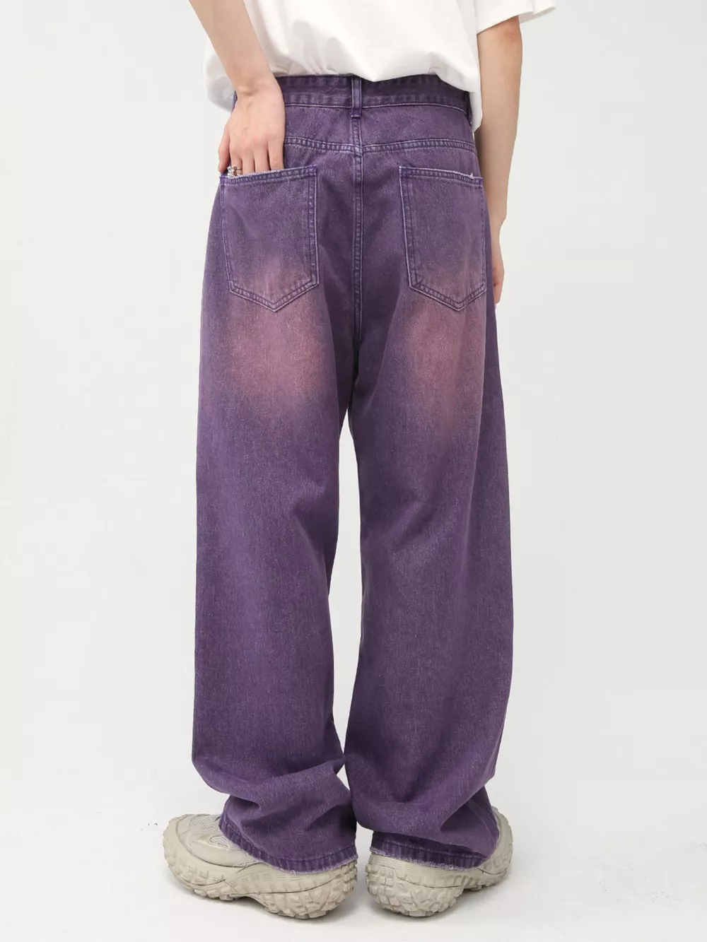 Men's Gradient Wide-Leg Jeans, image 5