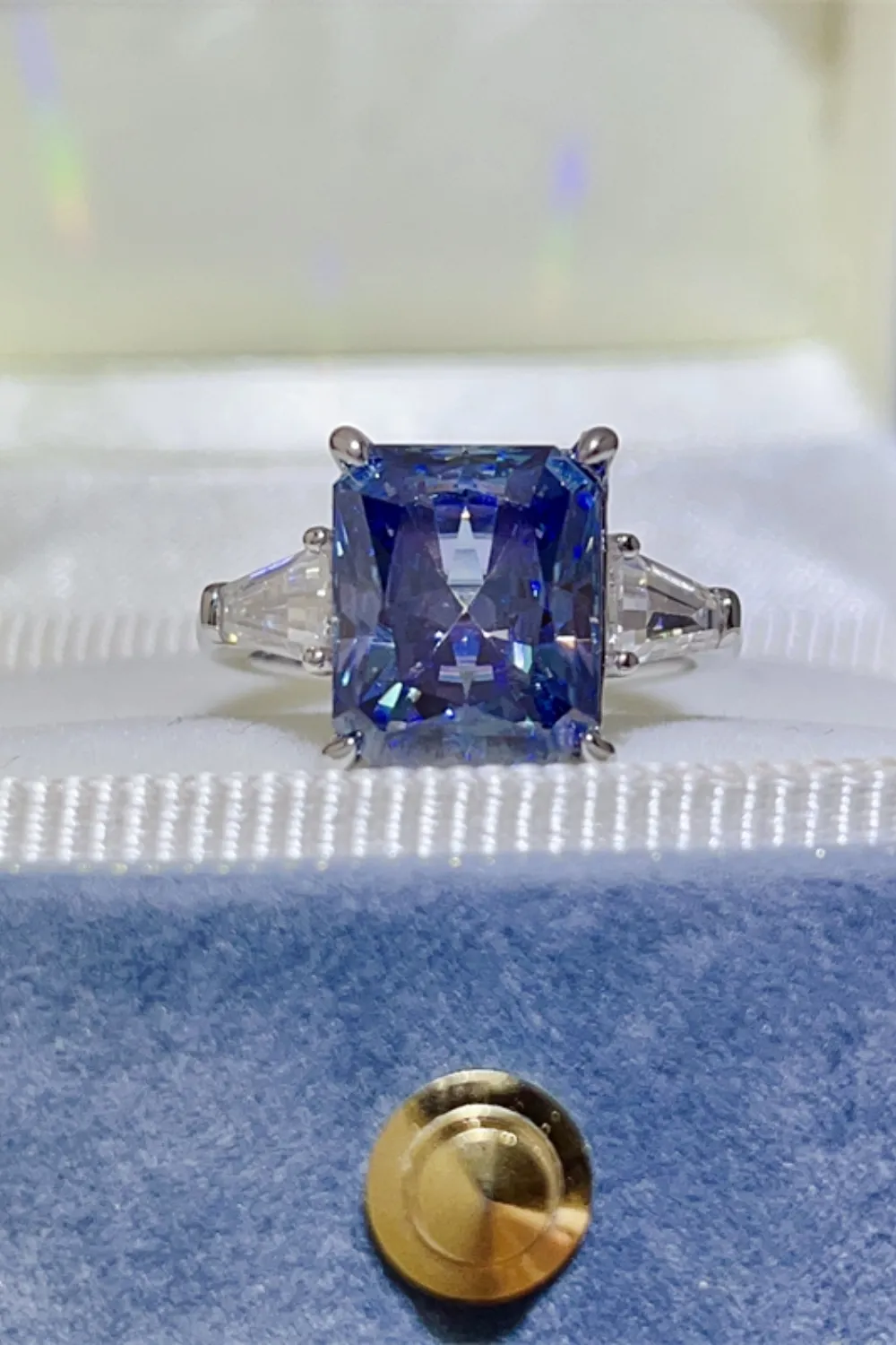 5 Carat Moissanite 925 Sterling Silver Ring, image 2
