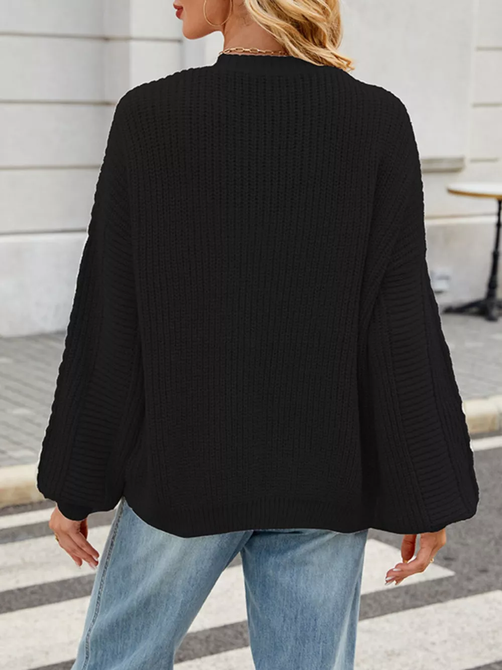 Cable Knit Button-Up Cardigan, image 12