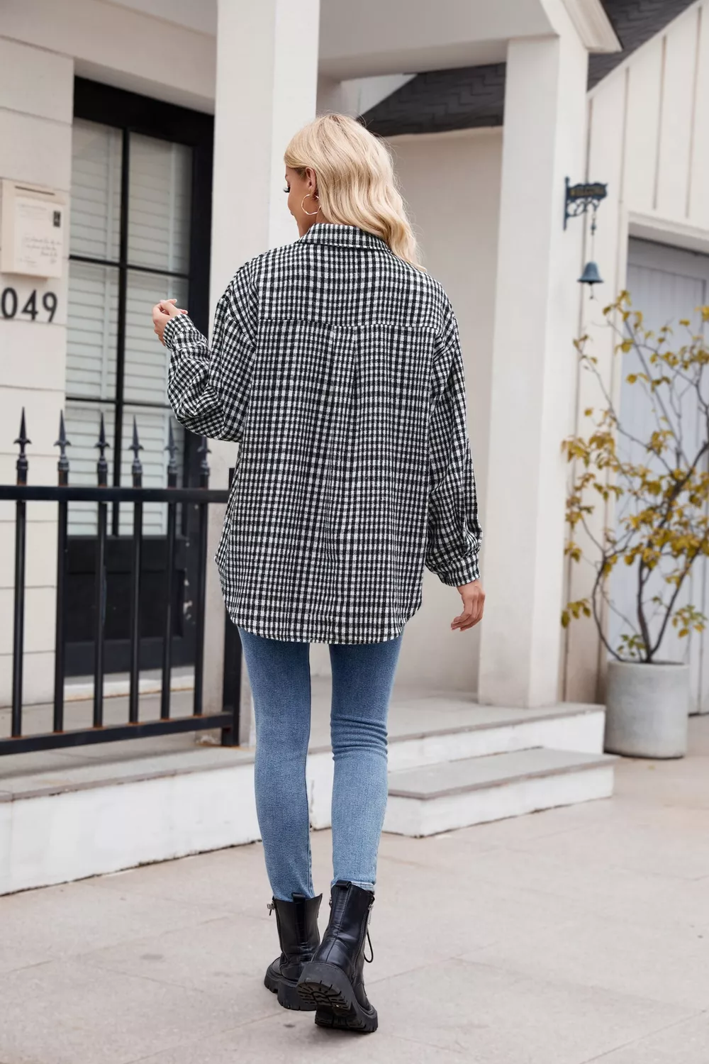 Casual Plaid Long Sleeve Shirt, image 26