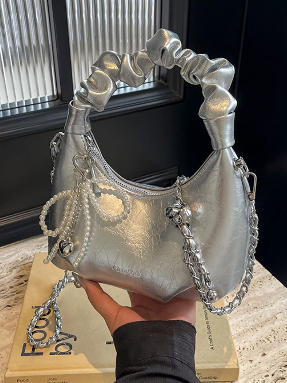 Ruched Handle Crossbody Bag, image 3