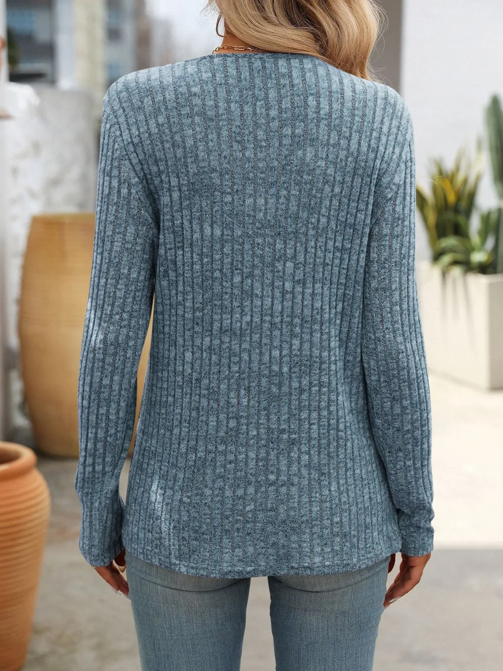 Square Neck Long Sleeve T-Shirt, image 7