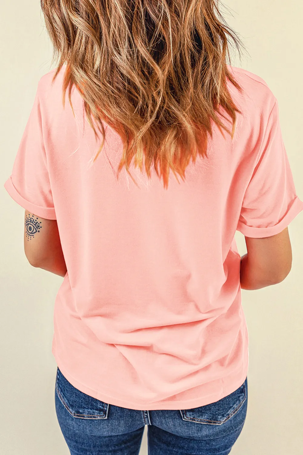 MAMA Round Neck Short Sleeve T-Shirt, image 4