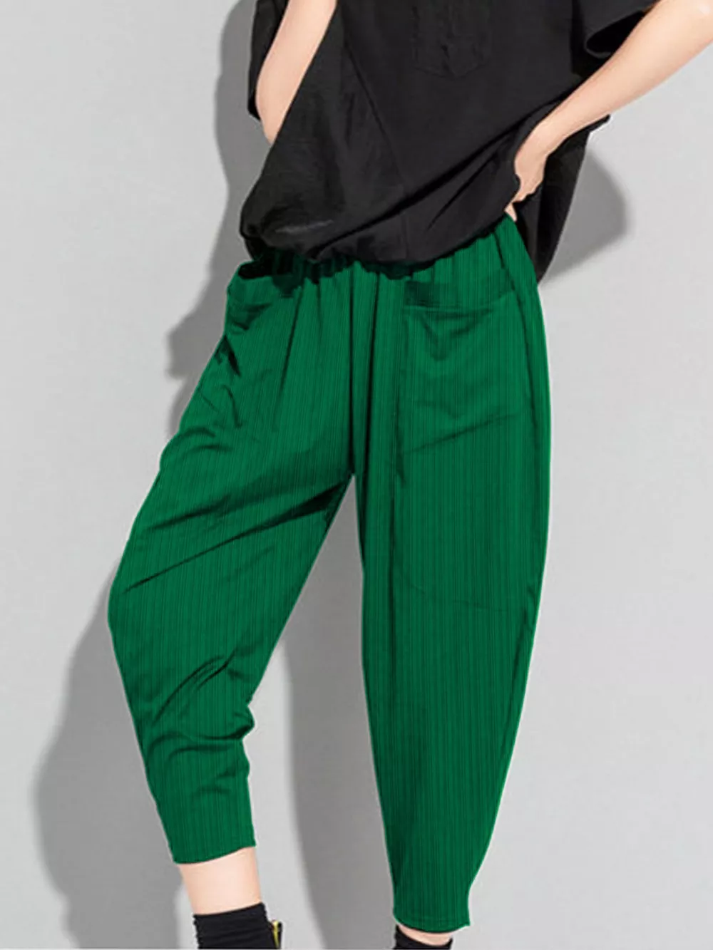 Plus Size Loose Fit Harem Pants, image 6