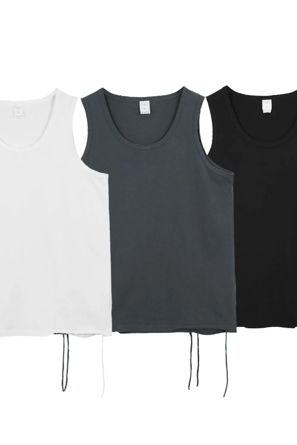 Men's Round Neck Wide Strap Tank, image 17